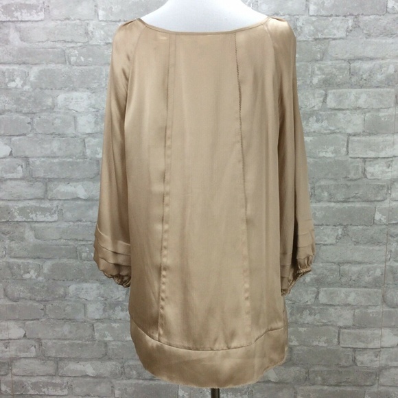 Diane von Furstenberg Blush Silk Waterfall Blouse - Picture 4 of 8